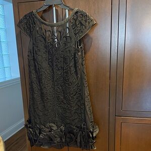 Guess Black Textured Mini Dress